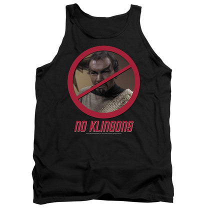 Star Trek No Klingons Mens Tank Top Shirt Black