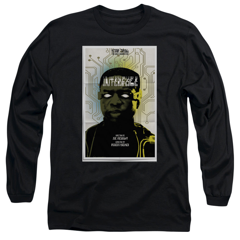 Star Trek Tng Season 7 Episode 3 Mens Long Sleeve Shirt Black Officially Licensed Officially Licensed