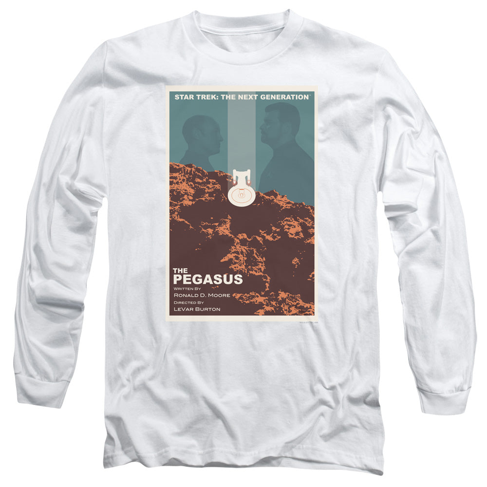 Star Trek Tng Season 7 Episode 12 Mens Long Sleeve Shirt White Officially Licensed Officially Licensed