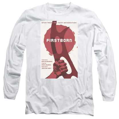 Star Trek Tng Season 7 Episode 21 Mens Long Sleeve Shirt White Officially Licensed Officially Licensed