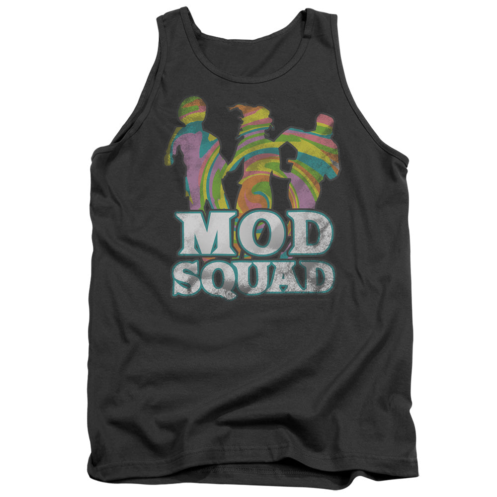 Mod Squad Mod Squad Run Groovy Mens Tank Top Shirt Charcoal