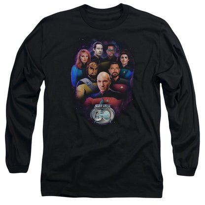 Star Trek Crew 30 Mens Long Sleeve Shirt Black Officially Licensed Officially Licensed
