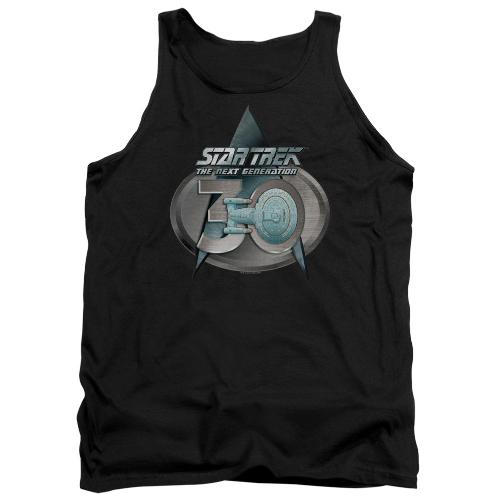 Star Trek Tng 30 Logo Mens Tank Top Shirt Black