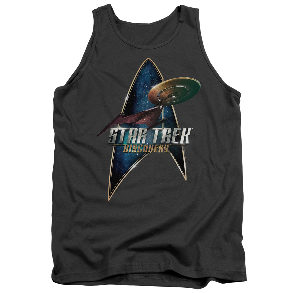 Star Trek Discovery Discovery Deco Mens Tank Top Shirt Charcoal