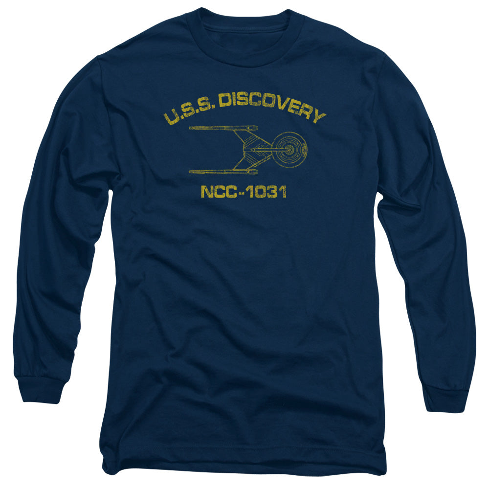 Star Trek Discovery Discovery Athletic Mens Long Sleeve Shirt Navy Officially Licensed Officially Licensed