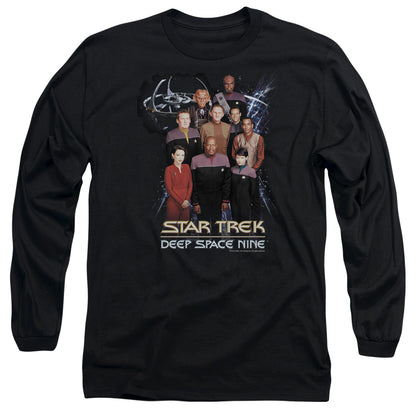 Star Trek Ds9 Crew Mens Long Sleeve Shirt Black Officially Licensed Officially Licensed
