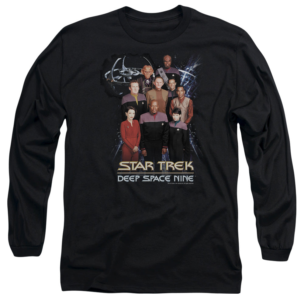 Star Trek Ds9 Crew Mens Long Sleeve Shirt Black Officially Licensed Officially Licensed