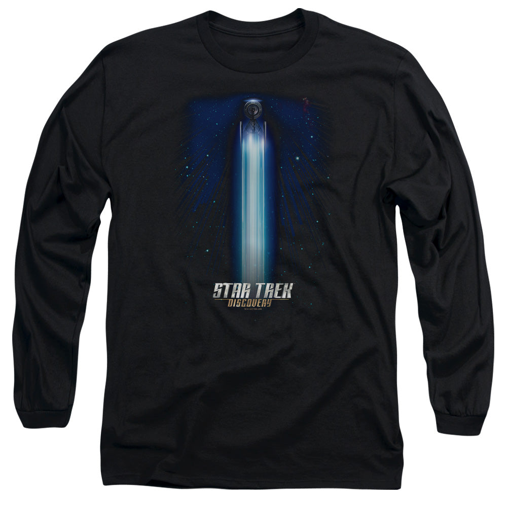 Star Trek Discovery Beams Mens Long Sleeve Shirt Black Officially Licensed Officially Licensed