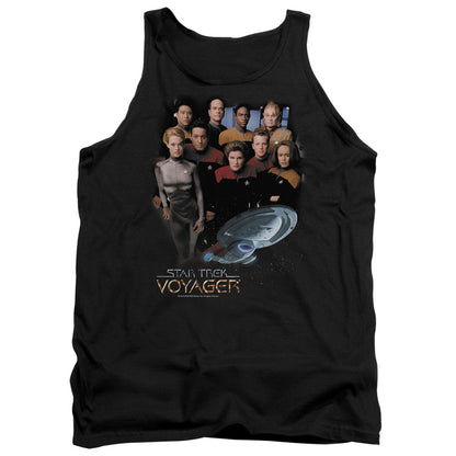 Star Trek Voyager Crew Mens Tank Top Shirt Black