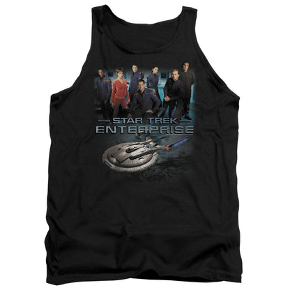 Star Trek Enterprise Crew Mens Tank Top Shirt Black