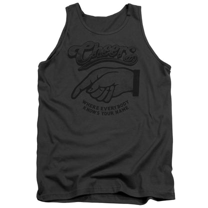 Cheers The Standard Mens Tank Top Shirt Charcoal