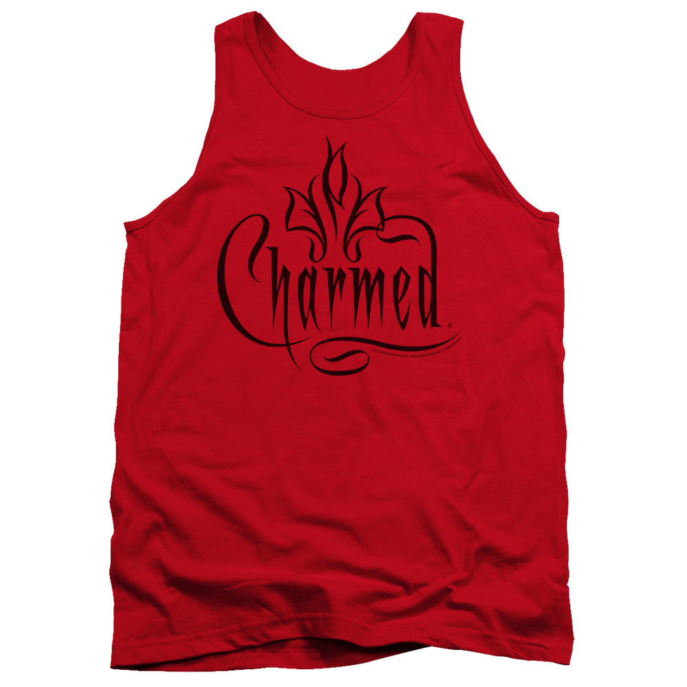 Charmed Charmed Logo Mens Tank Top Shirt Red