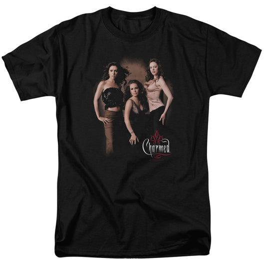 Charmed Three Hot Witches Mens T Shirt Black