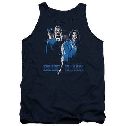 Blue Bloods Blue Inverted Mens Tank Top Shirt Navy