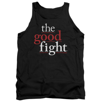 The Good Fight Logo Mens Tank Top Shirt Black