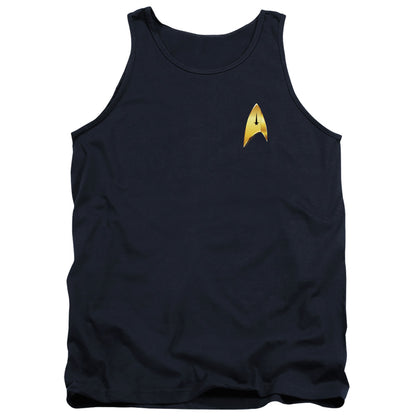 Star Trek Discovery Command Badge Mens Tank Top Shirt Navy