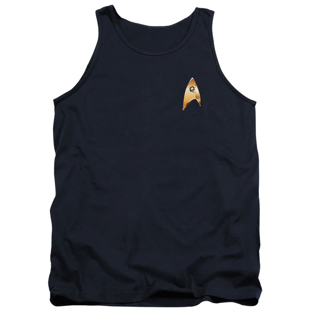 Star Trek Discovery Operations Badge Mens Tank Top Shirt Navy