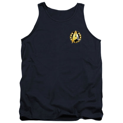 Star Trek Discovery Admiral Badge Mens Tank Top Shirt Navy