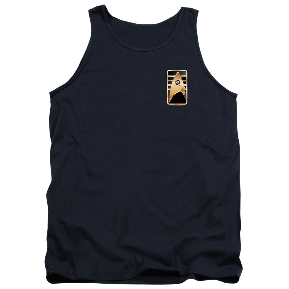 Star Trek Discovery Cadet Badge Mens Tank Top Shirt Navy