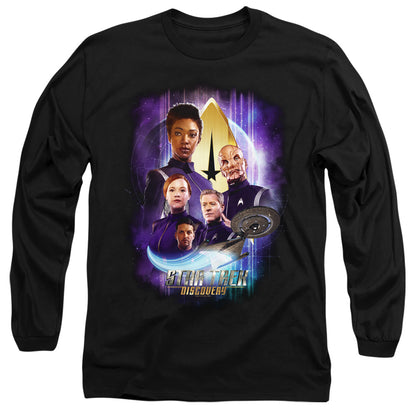 Star Trek Discovery Discoverys Finest Mens Long Sleeve Shirt Black Officially Licensed Officially Licensed