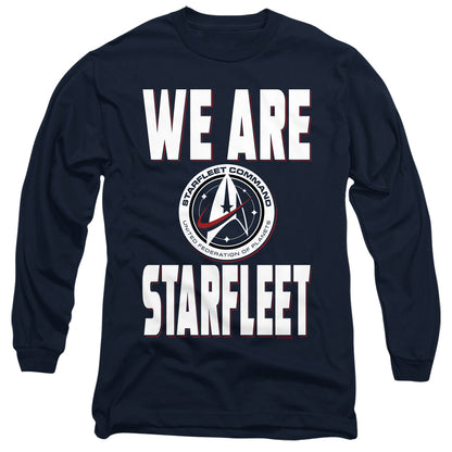 Star Trek Discovery We Are Starfleet Mens Long Sleeve Shirt Navy Officially Licensed Officially Licensed