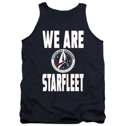 Star Trek Discovery We Are Starfleet Mens Tank Top Shirt Navy