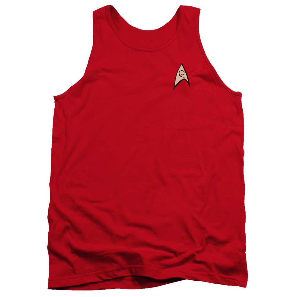 Star Trek Engineering Uniform Mens Tank Top Shirt Red