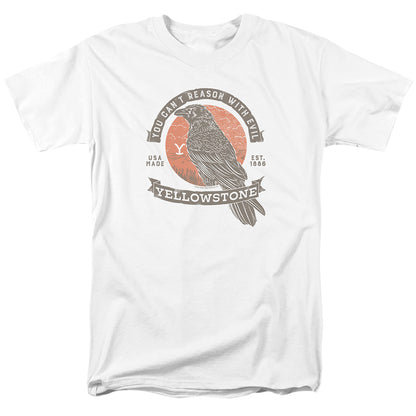 Yellowstone Evil Bird Mens T Shirt White