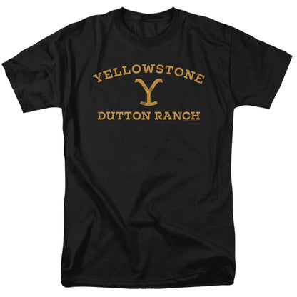 Yellowstone Arched Logo Mens T Shirt Black