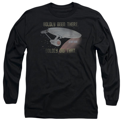 Star Trek Boldly Did That Mens Long Sleeve Shirt Black Officially Licensed Officially Licensed