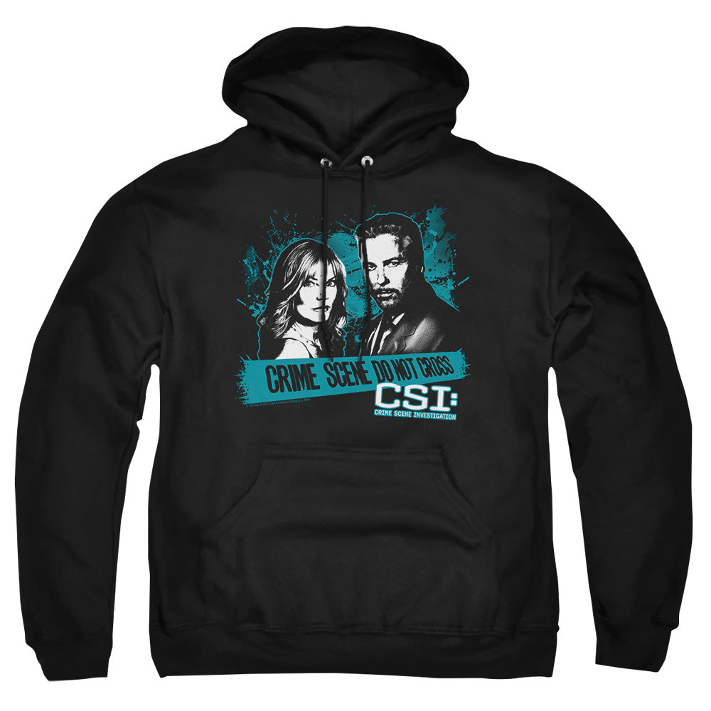 Csi Cross The Line Mens Hoodie Black Officially Licensed
