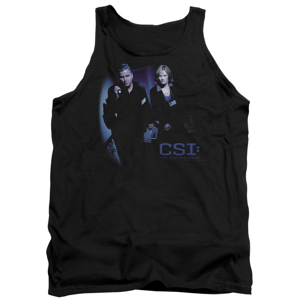 Csi At The Scene Mens Tank Top Shirt Black