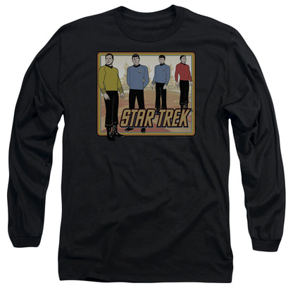 Star Trek Classic Mens Long Sleeve Shirt Black Officially Licensed Officially Licensed