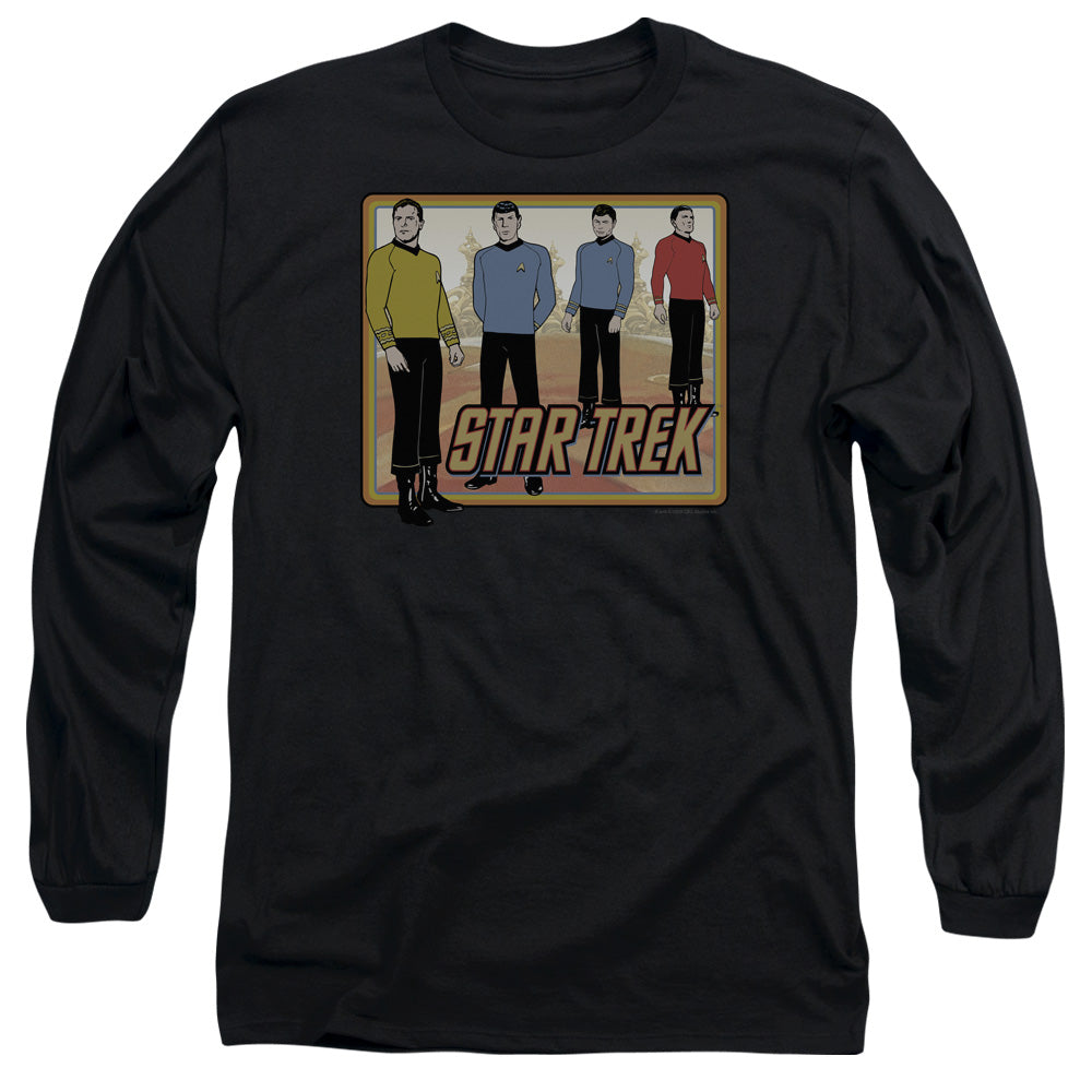 Star Trek Classic Mens Long Sleeve Shirt Black Officially Licensed Officially Licensed