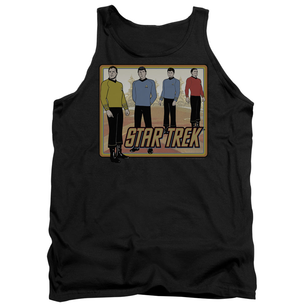 Star Trek Classic Mens Tank Top Shirt Black