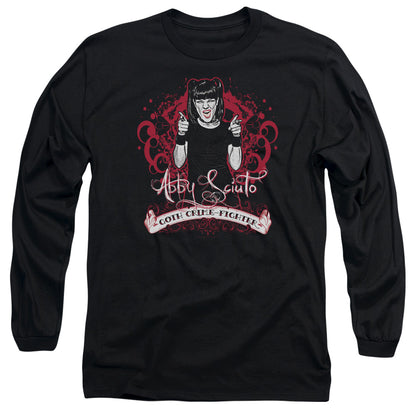 Ncis Goth Crime Fighter Mens Long Sleeve Shirt Black Officially Licensed