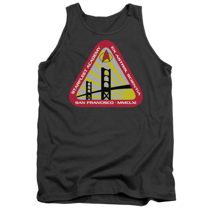 Star Trek Starfleet Academy Mens Tank Top Shirt Charcoal