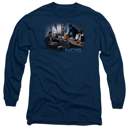 Ncis Original Cast Mens Long Sleeve Shirt Navy Officially Licensed
