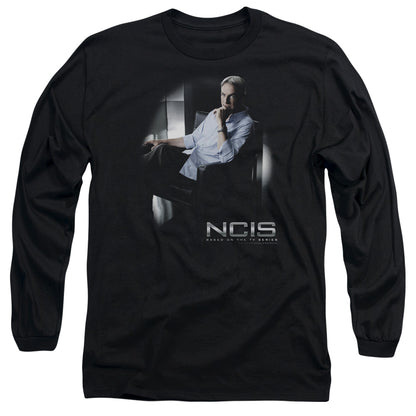 Ncis Gibbs Ponders Mens Long Sleeve Shirt Black Officially Licensed