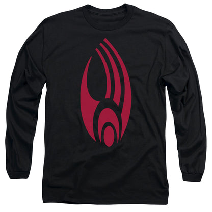 Star Trek Borg Logo Mens Long Sleeve Shirt Black Officially Licensed Officially Licensed