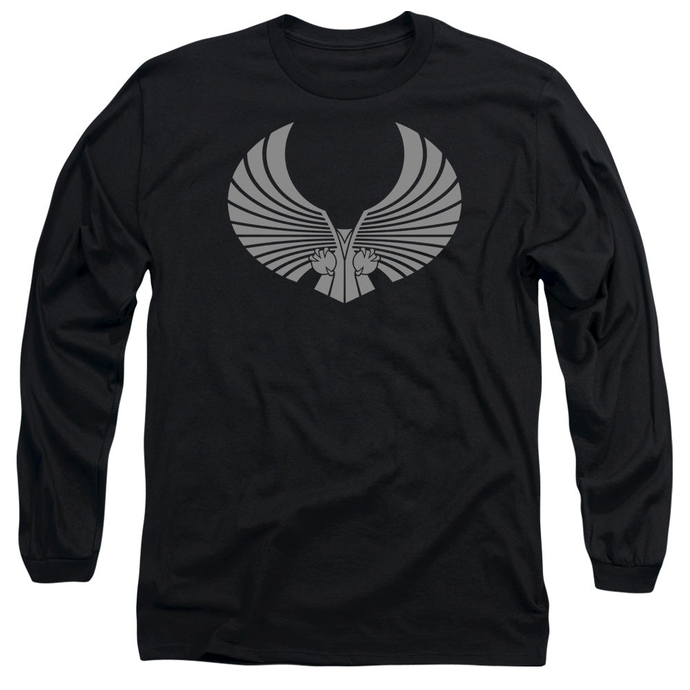 Star Trek Romulan Logo Mens Long Sleeve Shirt Black Officially Licensed Officially Licensed