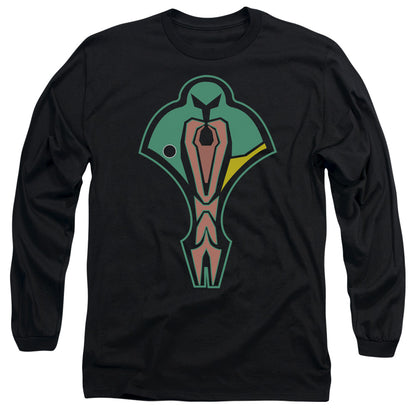 Star Trek Cardassian Logo Mens Long Sleeve Shirt White Officially Licensed Officially Licensed