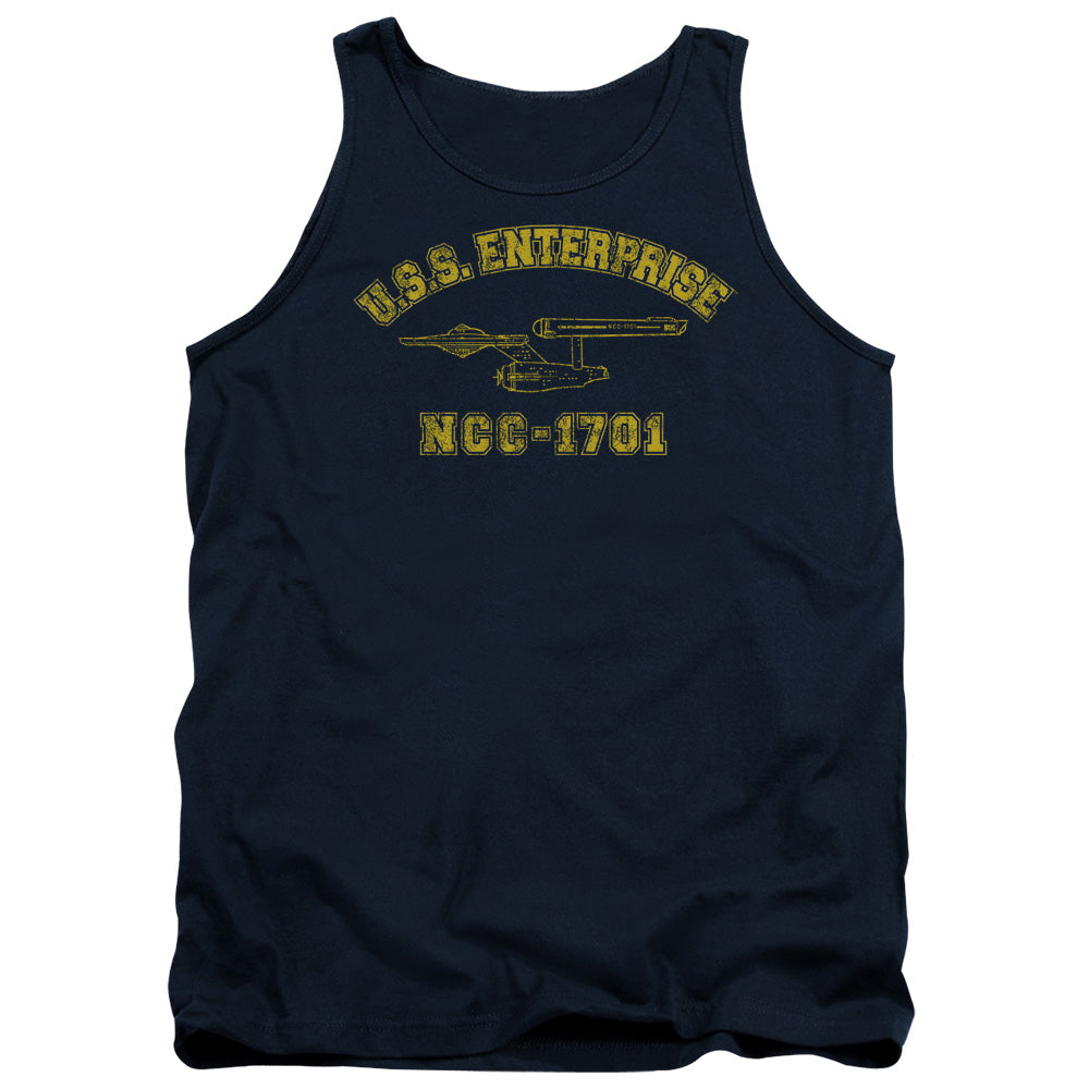 Star Trek Enterprise Athletic Mens Tank Top Shirt Navy