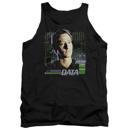 Star Trek Data Mens Tank Top Shirt Black