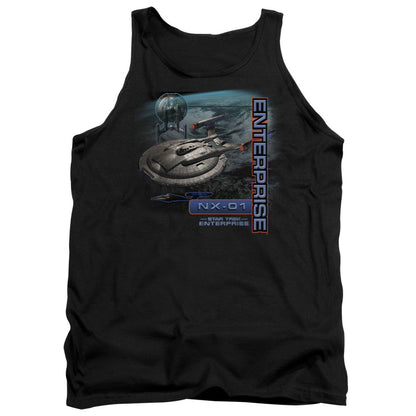 Star Trek Enterprise Nx 01 Mens Tank Top Shirt Black