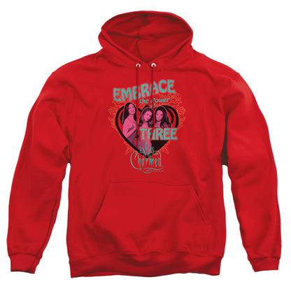 Charmed Embrace The Power Mens Hoodie Red Officially Licensed