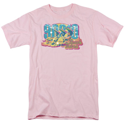 90210 Beach Babes Mens T Shirt Pink Officially Licensed