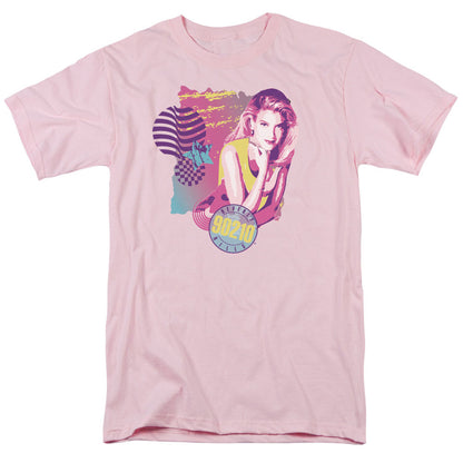 90210 Donna Mens T Shirt Pink Officially Licensed