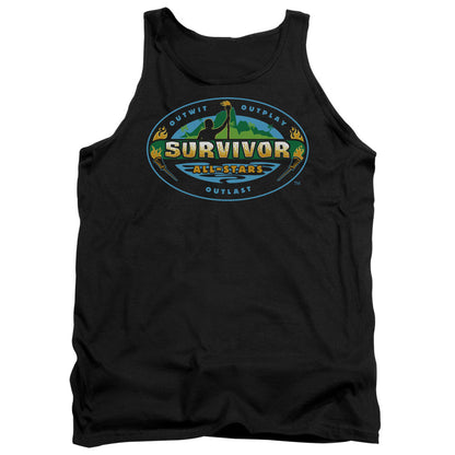 Survivor All Stars Mens Tank Top Shirt Black