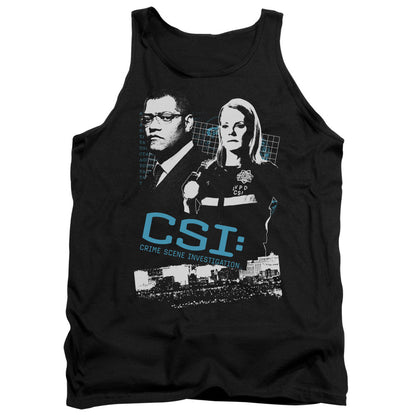 Csi Investigate This Mens Tank Top Shirt Black